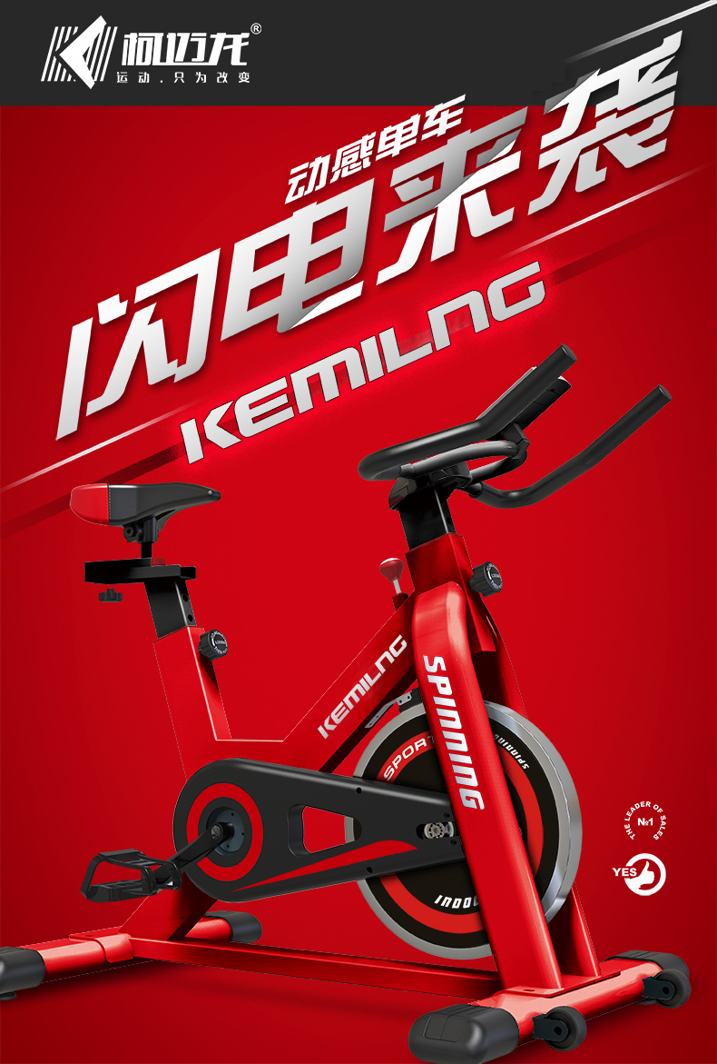 勒德威k750 家用款动感单车超静音室内健身自行车减肥