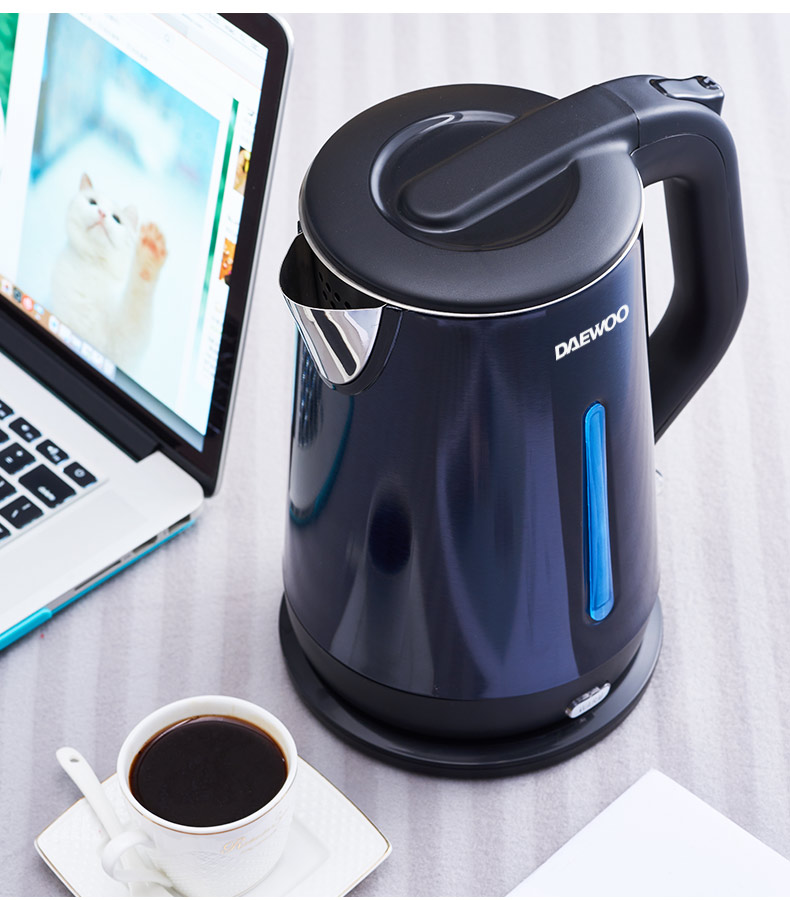 包邮 大宇(daewoo)麦钣石电热水壶 304不锈钢内胆 1.